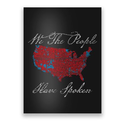 Election 2024 Map Trump Winning Counties Poster