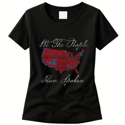 Election 2024 Map Trump Winning Counties Womens T-Shirt