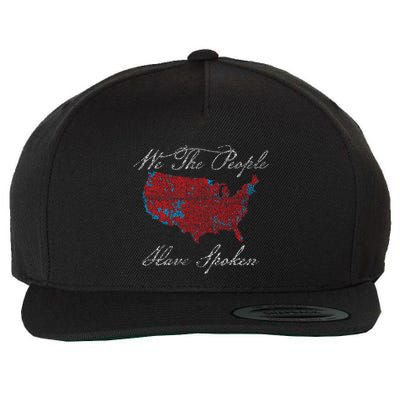 Election 2024 Map Trump Winning Counties Wool Snapback Cap