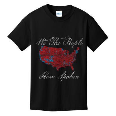 Election 2024 Map Trump Winning Counties Kids T-Shirt