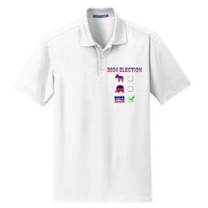 Election 2024 None Of The Above Funny Election Parody Dry Zone Grid Polo