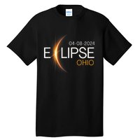 Eclipse 2024 Ohio Solar Totality Eclipse Ohio Solar 2024 Tall T-Shirt