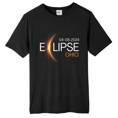 Eclipse 2024 Ohio Solar Totality Eclipse Ohio Solar 2024 Tall Fusion ChromaSoft Performance T-Shirt