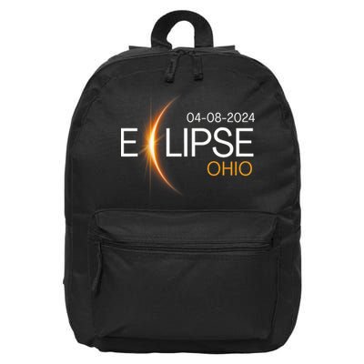 Eclipse 2024 Ohio Solar Totality Eclipse Ohio Solar 2024 16 in Basic Backpack