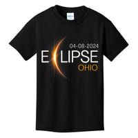 Eclipse 2024 Ohio Solar Totality Eclipse Ohio Solar 2024 Kids T-Shirt