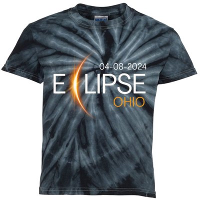 Eclipse 2024 Ohio Solar Totality Eclipse Ohio Solar 2024 Kids Tie-Dye T-Shirt