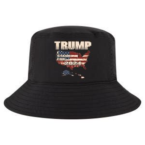 Election 2024 President Trump I Stand Merica Gift Cool Comfort Performance Bucket Hat