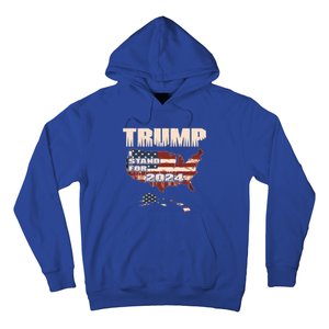 Election 2024 President Trump I Stand Merica Gift Hoodie