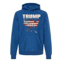 Election 2024 President Trump I Stand Merica Gift Premium Hoodie