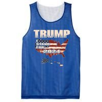 Election 2024 President Trump I Stand Merica Gift Mesh Reversible Basketball Jersey Tank