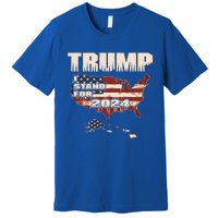 Election 2024 President Trump I Stand Merica Gift Premium T-Shirt