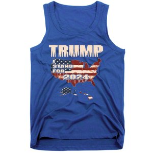 Election 2024 President Trump I Stand Merica Gift Tank Top