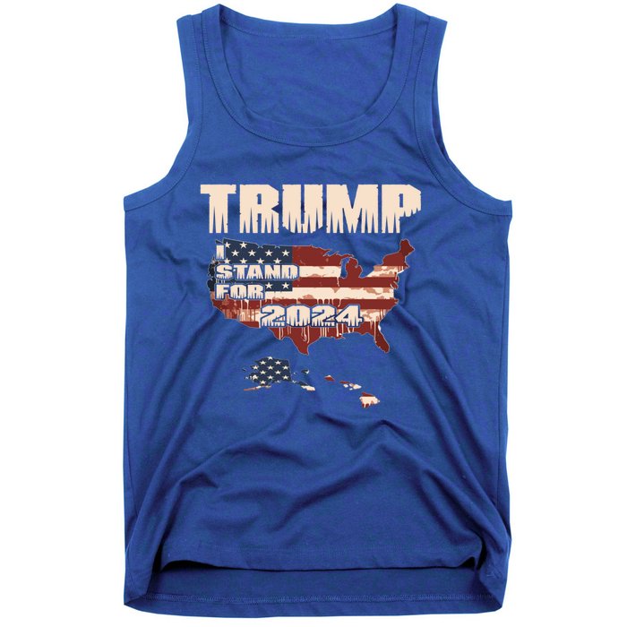 Election 2024 President Trump I Stand Merica Gift Tank Top