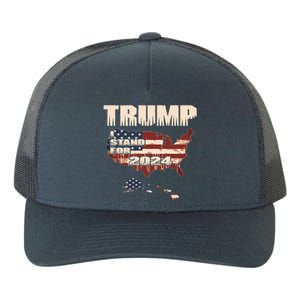 Election 2024 President Trump I Stand Merica Gift Yupoong Adult 5-Panel Trucker Hat