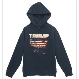 Election 2024 President Trump I Stand Merica Gift Urban Pullover Hoodie