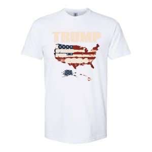 Election 2024 President Trump I Stand Merica Gift Softstyle CVC T-Shirt