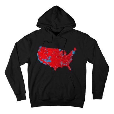 Election 2024 Results Map Trump Wins Counties Hoodie