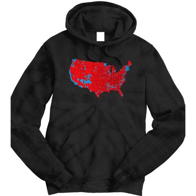 Election 2024 Results Map Trump Wins Counties Tie Dye Hoodie