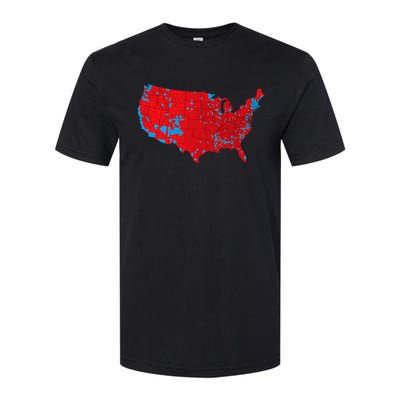 Election 2024 Results Map Trump Wins Counties Softstyle CVC T-Shirt