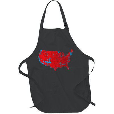 Election 2024 Results Map Trump Wins Counties Full-Length Apron With Pockets