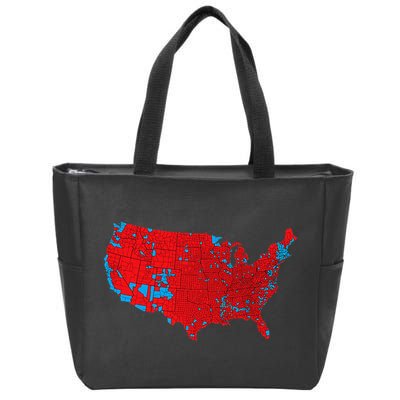 Election 2024 Results Map Trump Wins Counties Zip Tote Bag