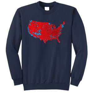 Election 2024 Results Map Trump Wins Counties Sweatshirt