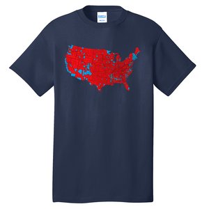 Election 2024 Results Map Trump Wins Counties Tall T-Shirt