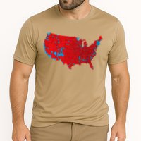 Election 2024 Results Map Trump Wins Counties Cooling Performance Crew T-Shirt