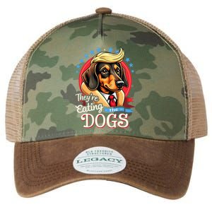 Election 2024 Retro They’Re Eating The Dogs Legacy Tie Dye Trucker Hat