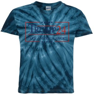 Election 2024 Trump Take America Back Kids Tie-Dye T-Shirt