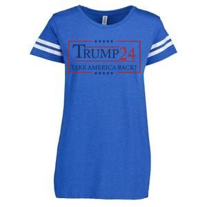 Election 2024 Trump Take America Back Enza Ladies Jersey Football T-Shirt