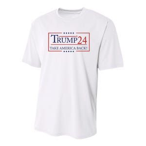 Election 2024 Trump Take America Back Youth Performance Sprint T-Shirt