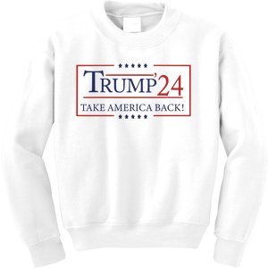 Election 2024 Trump Take America Back Kids Sweatshirt