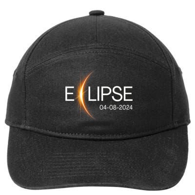 Eclipse 2024 Totality Eclipse Solar 2024 7-Panel Snapback Hat