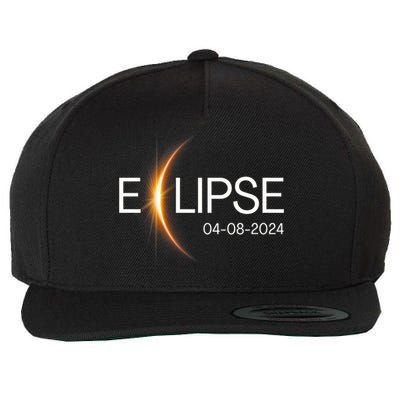 Eclipse 2024 Totality Eclipse Solar 2024 Wool Snapback Cap