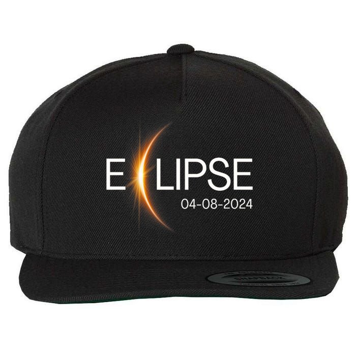 Eclipse 2024 Totality Eclipse Solar 2024 Wool Snapback Cap