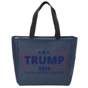 Election 2024 Trump Take America Back Zip Tote Bag