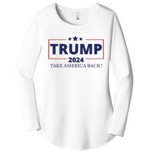 Election 2024 Trump Take America Back Women's Perfect Tri Tunic Long Sleeve Shirt