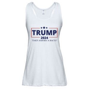 Election 2024 Trump Take America Back Ladies Essential Flowy Tank