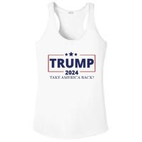 Election 2024 Trump Take America Back Ladies PosiCharge Competitor Racerback Tank