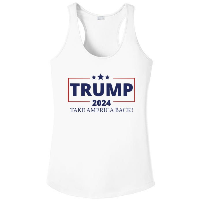 Election 2024 Trump Take America Back Ladies PosiCharge Competitor Racerback Tank