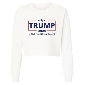 Election 2024 Trump Take America Back Cropped Pullover Crew