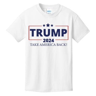 Election 2024 Trump Take America Back Kids T-Shirt