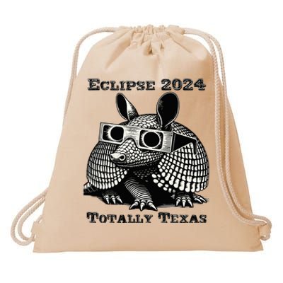 Eclipse 2024 Totally Texas Drawstring Bag