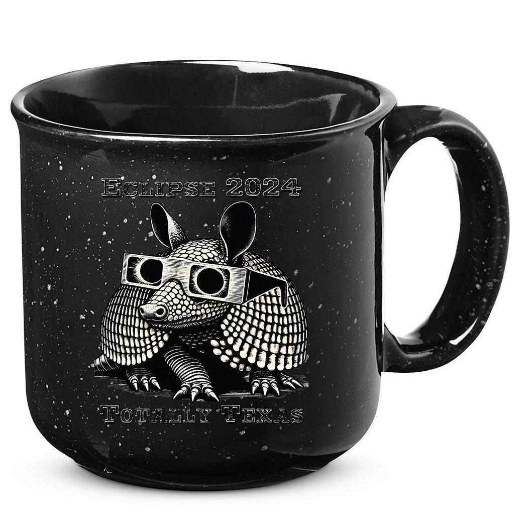 Eclipse 2024 Totally Texas 15oz Campfire Ceramic Mug