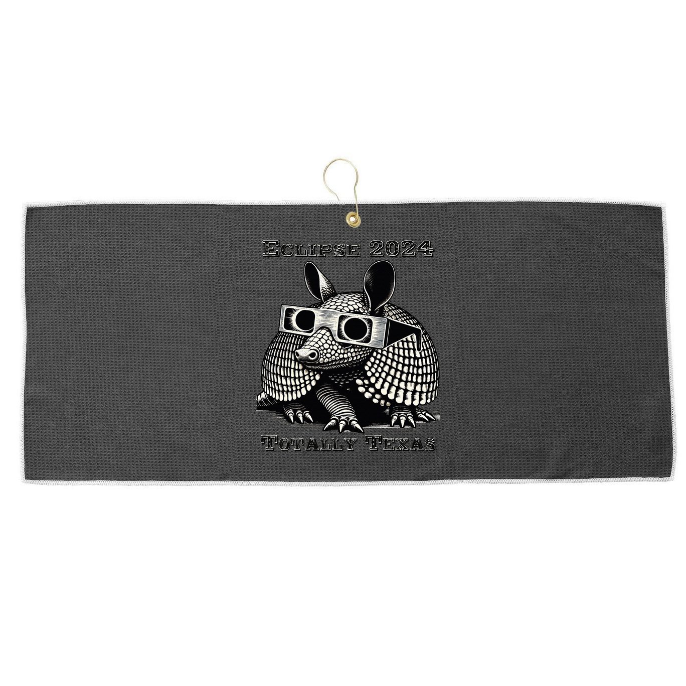 Eclipse 2024 Totally Texas Large Microfiber Waffle Golf Towel