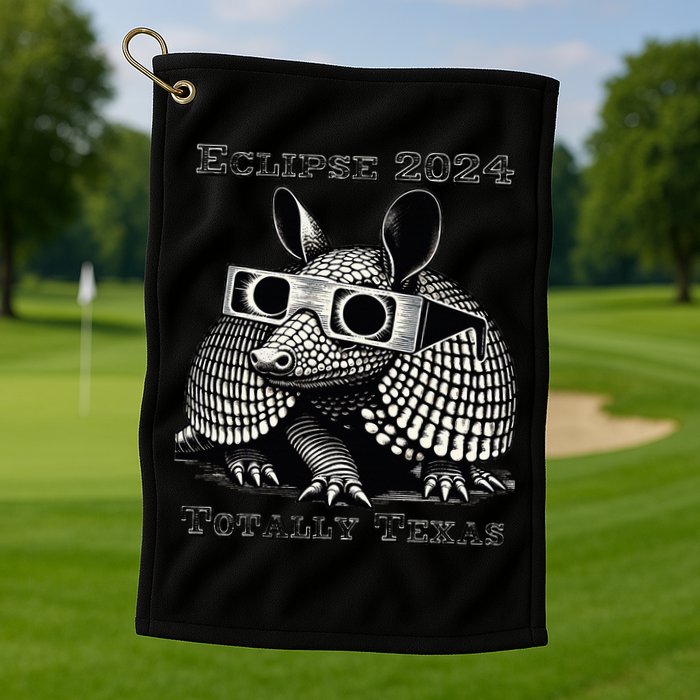 Eclipse 2024 Totally Texas Golf Towel