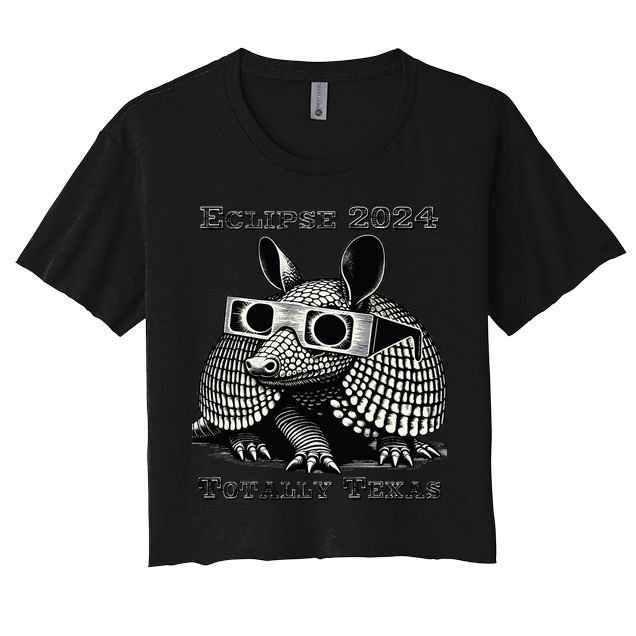 Eclipse 2024 Totally Texas Women's Crop Top Tee