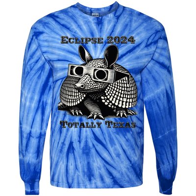 Eclipse 2024 Totally Texas Tie-Dye Long Sleeve Shirt