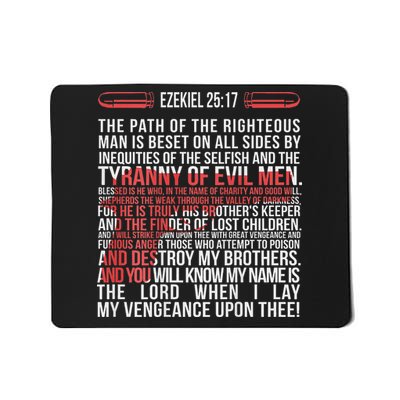 Ezekiel 2517 The Path Of The Righteous Man Is Beset On Mousepad
